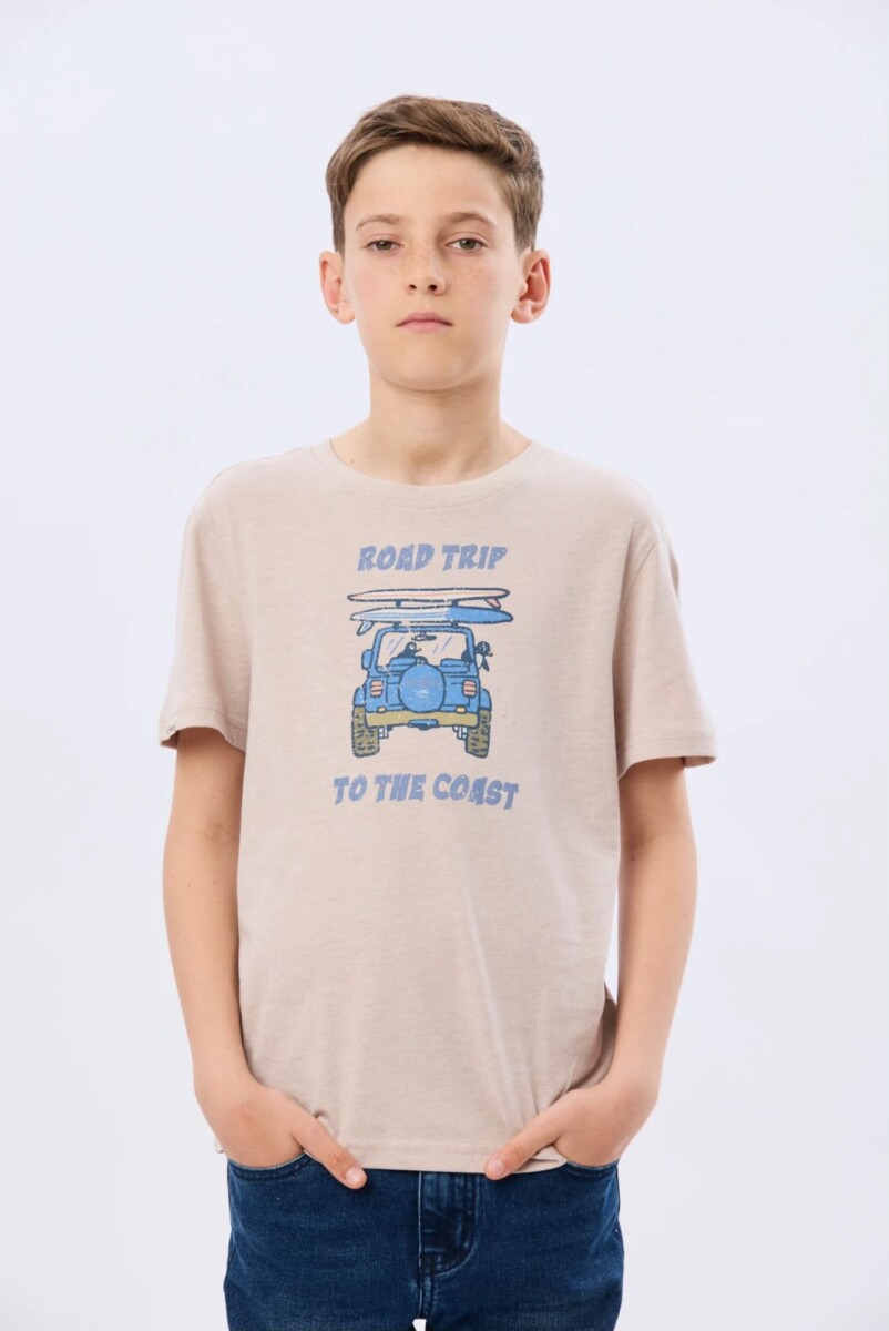 T-SHIRT LEGACY 6190 M.C road trip - BEIGE 