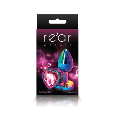 Plug Anal Rear Assets Multicolor Corazón Pequeño Arcoiris Plug Anal Rear Assets Multicolor Corazón Pequeño Arcoiris