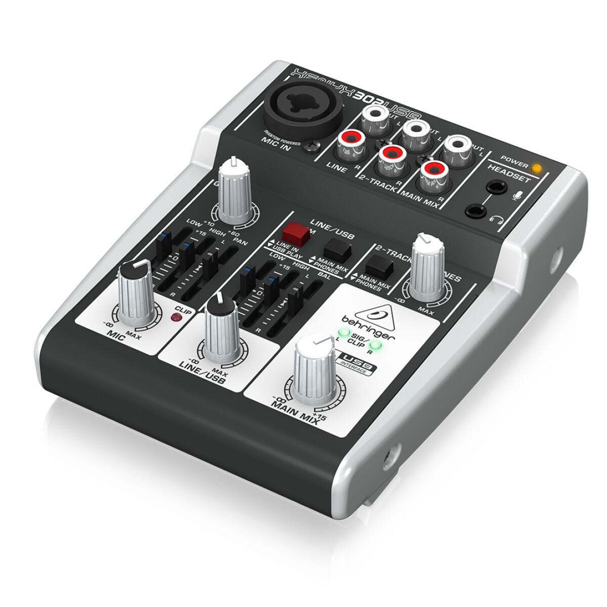 CONSOLA BEHRINGER XENYX302USB 5 INPUT, USB 