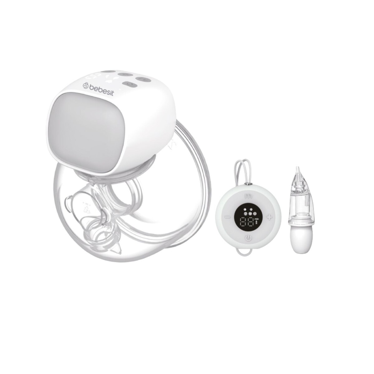 Extractor de Leche Portátil + Control Remoto y Aspirador Nasal 