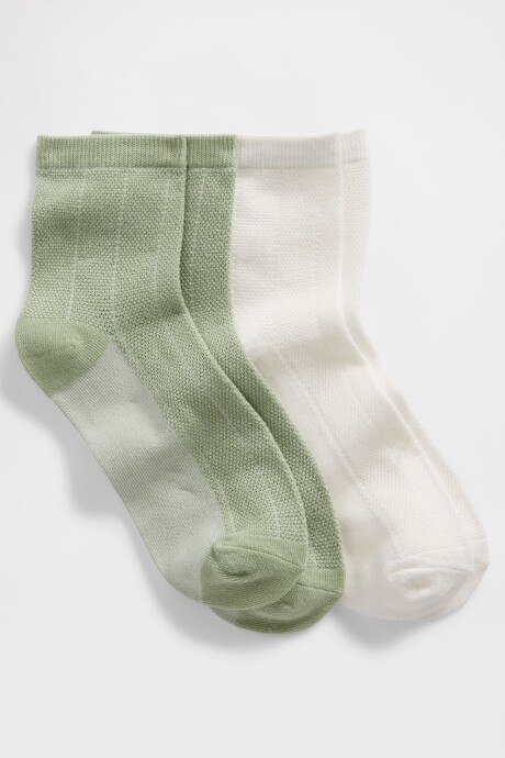 Medias Pack X2 Mujer Crystal Mint