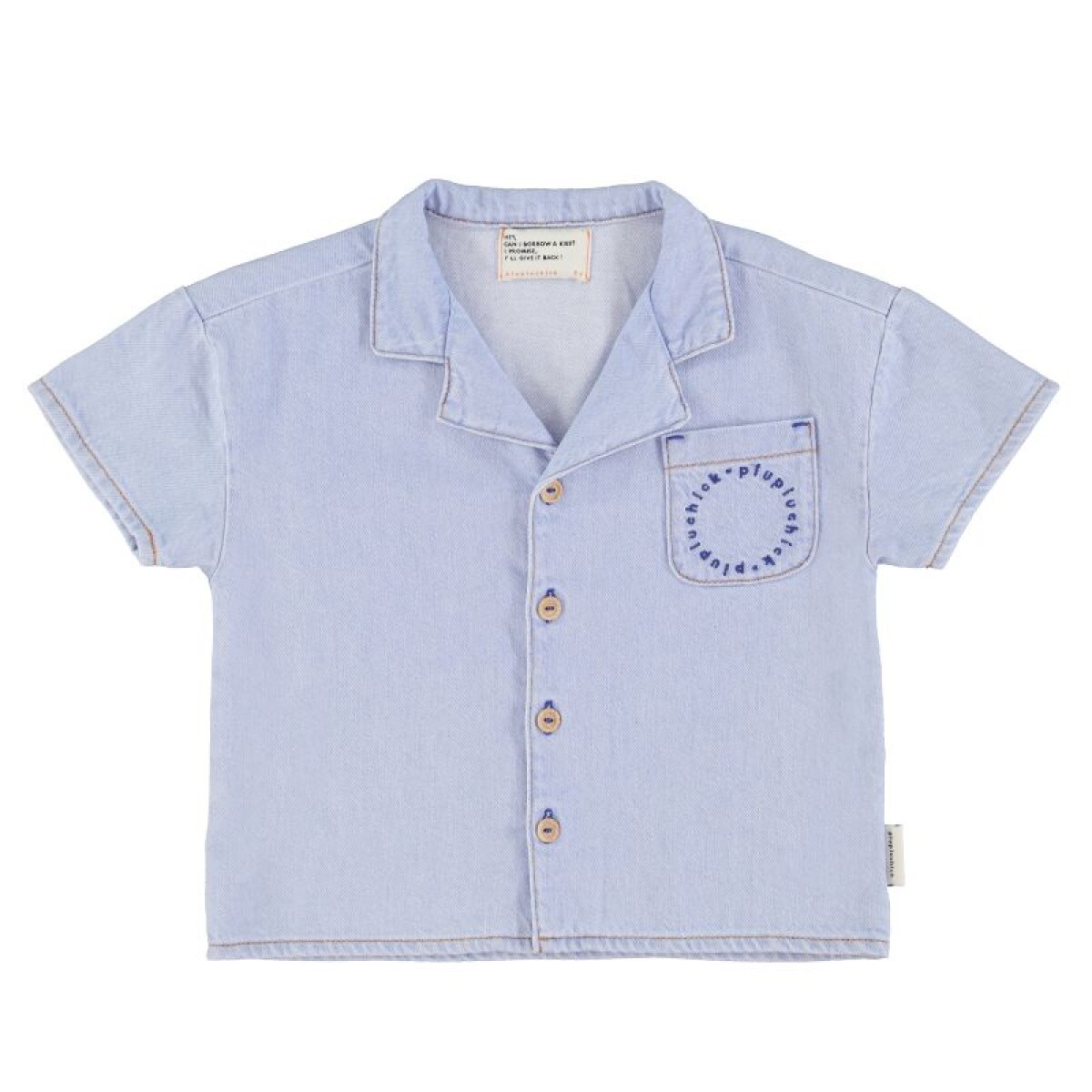 Camisa de jean manga corta 