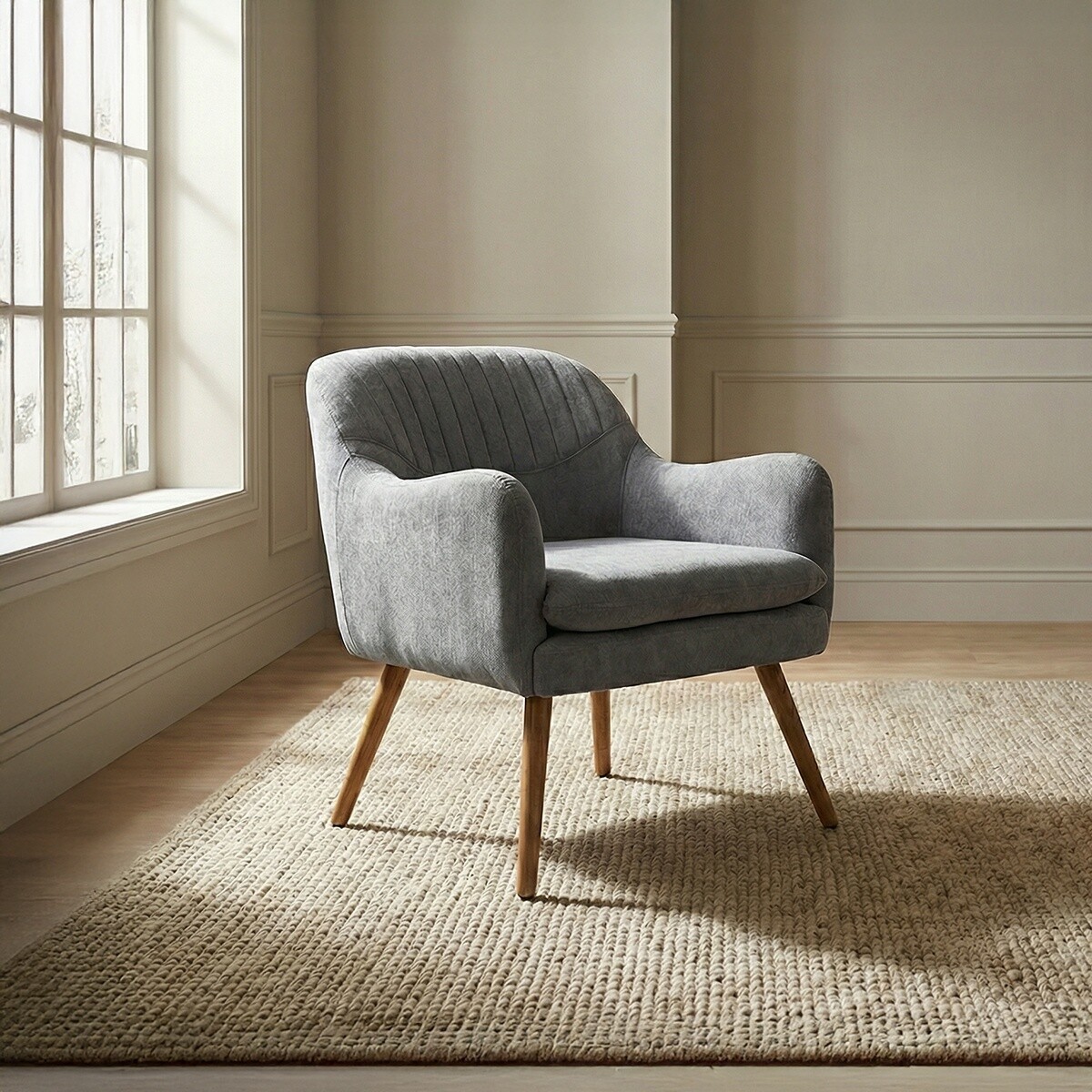 Butaca Melania - Tela Microfibra - C52 (Ceniza) 