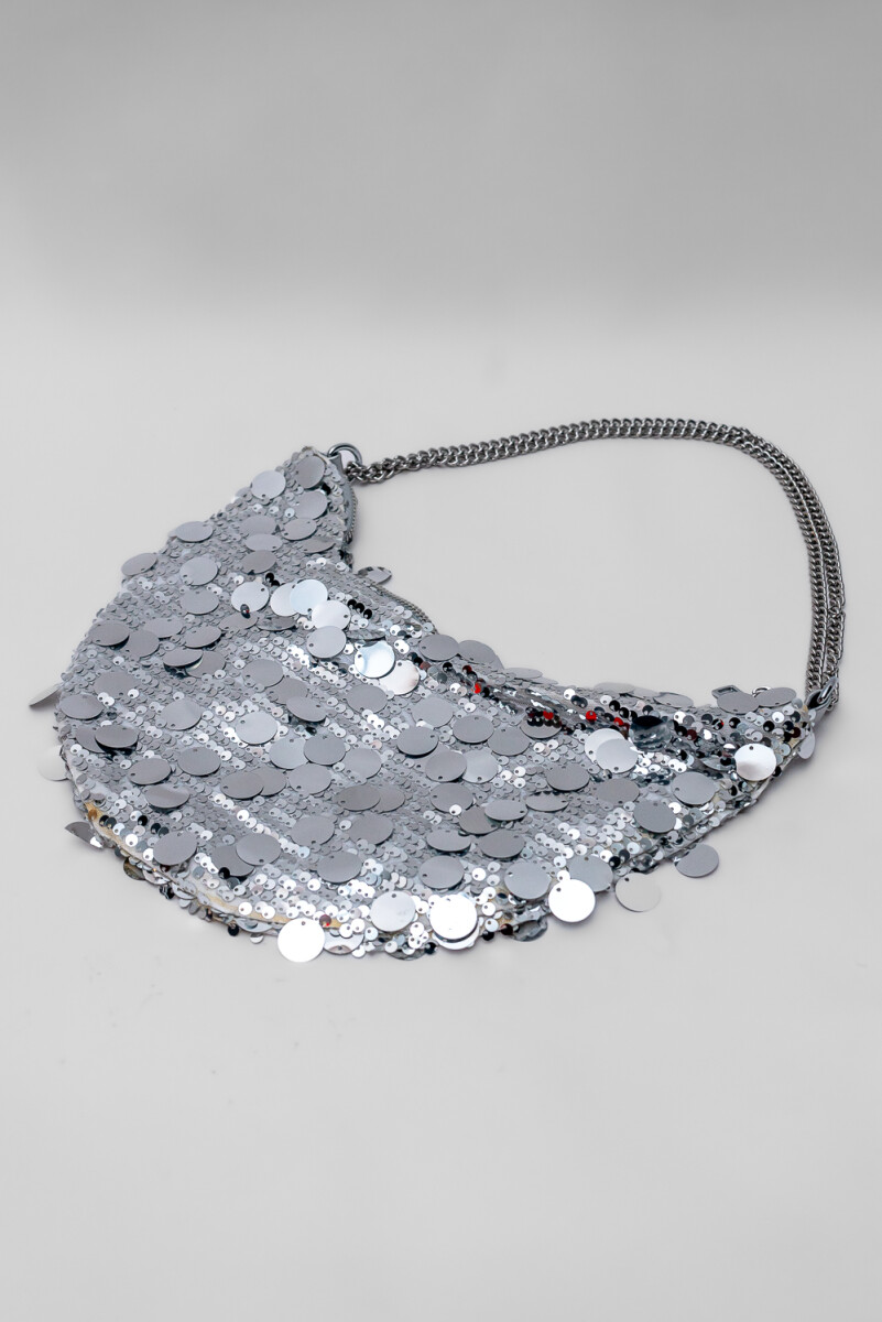 Cartera Sequins - Plateado 