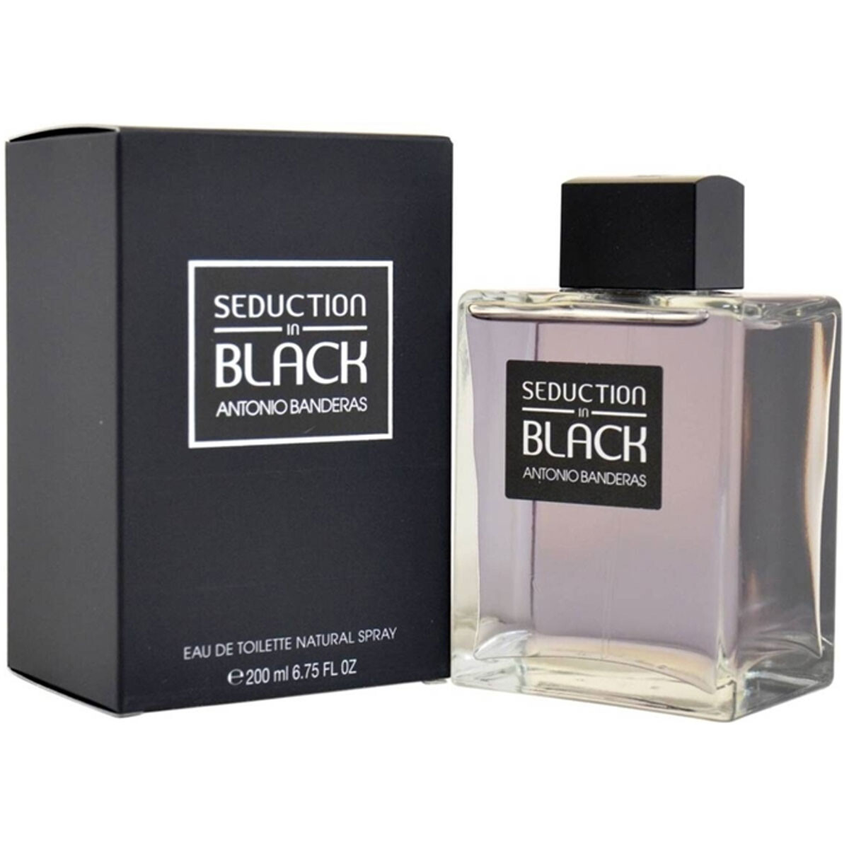 Perfume para Hombre Antonio Banderas Seduction in Black EDT 200ml 