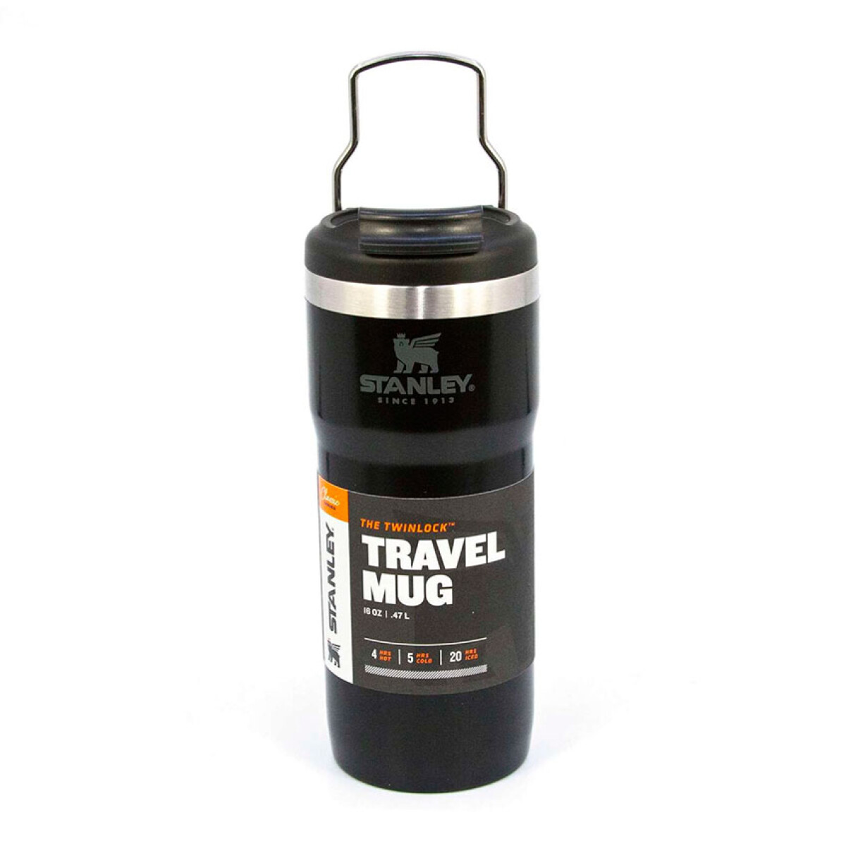 Jarra Stanley Travel Mug Twinloc 470cc - Negro 