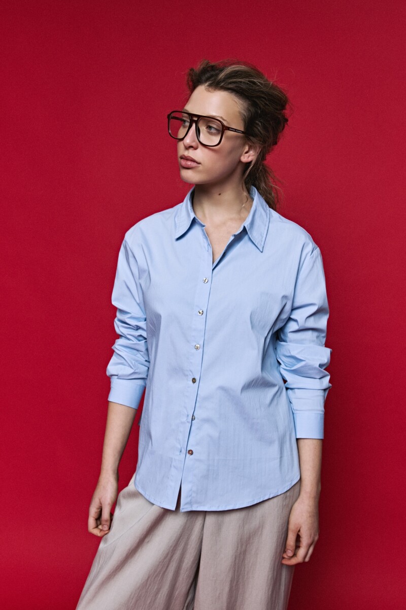 CAMISA IVANKA Celeste