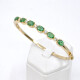 Pulsera En Oro 18K Con Brillantes Y Esmeraldas Pulsera En Oro 18K Con Brillantes Y Esmeraldas