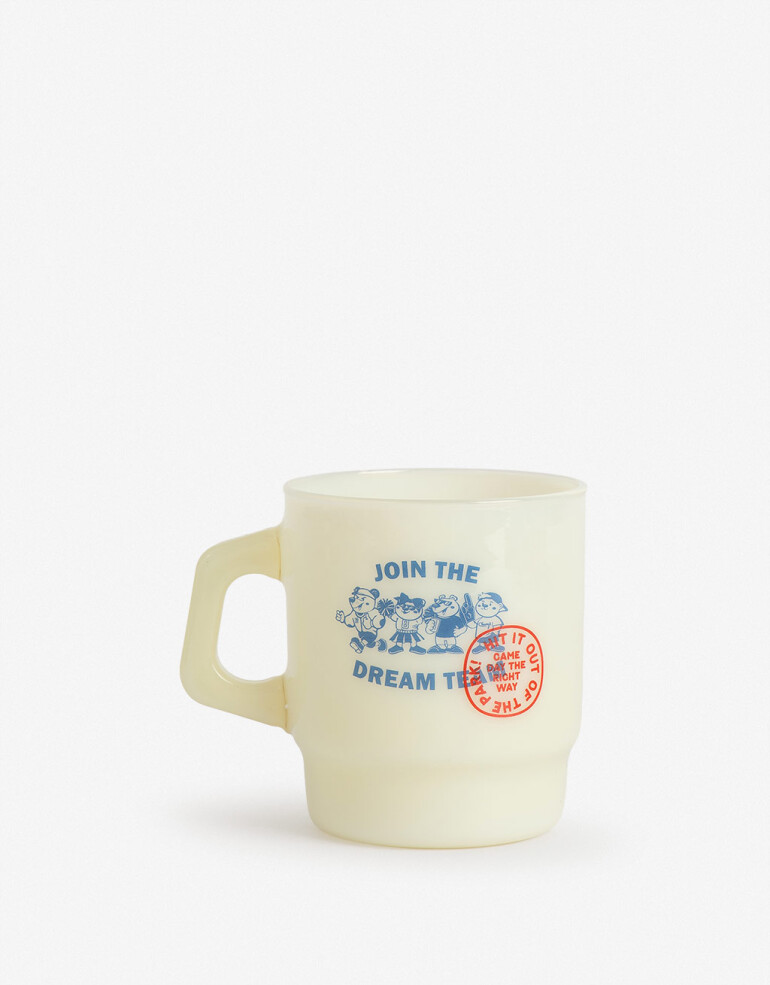 Artículos cocina Taza De Vidrio Ilustrada - Combinacion Bicolor