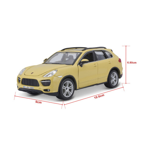 Auto de Colección Bburago Escala 1:24 PORSCHE AMARILLO