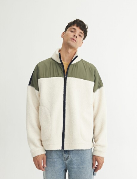 Campera sherpa March Crudo