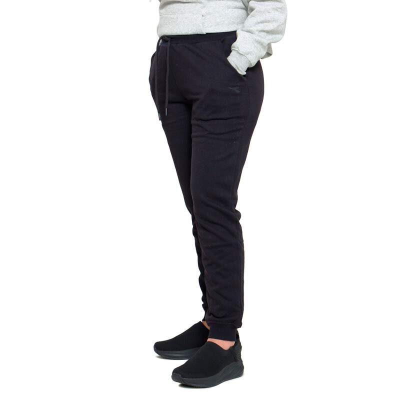 Pantalón Diadora Mujer Con Felpa Negro