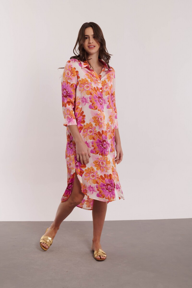 VESTIDO IRINA ESTAMPADO FLORES LILA