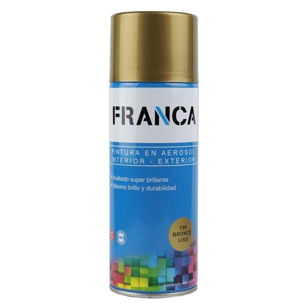 ZZ ESMALTE AEROSOL 400ML BRONCE LISO REF.139 FRANCA ++ - N/a 