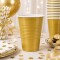 Vaso 350ml Diferentes colores x50un Dorado