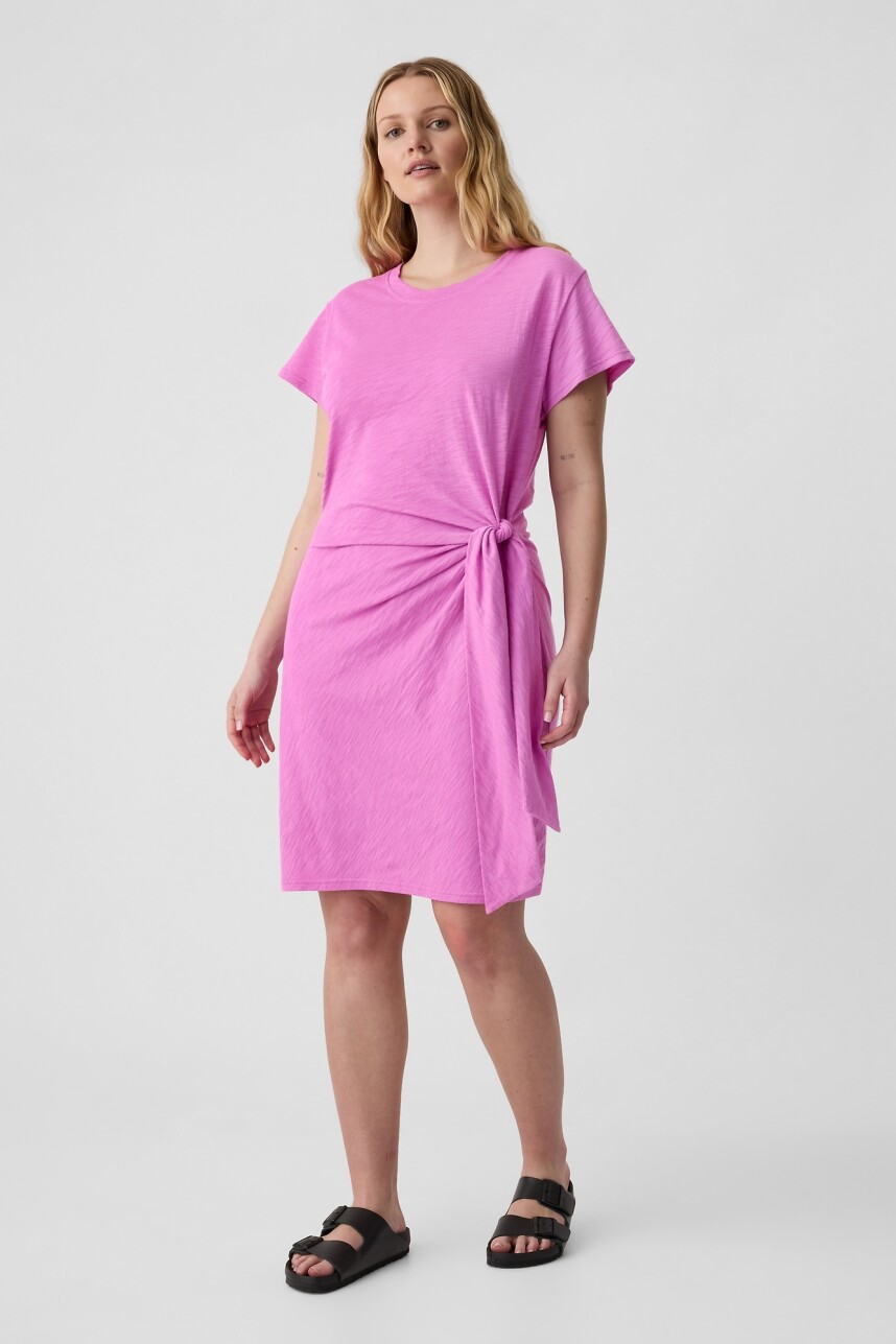 Vestido Con Nudo Mujer Budding Lilac