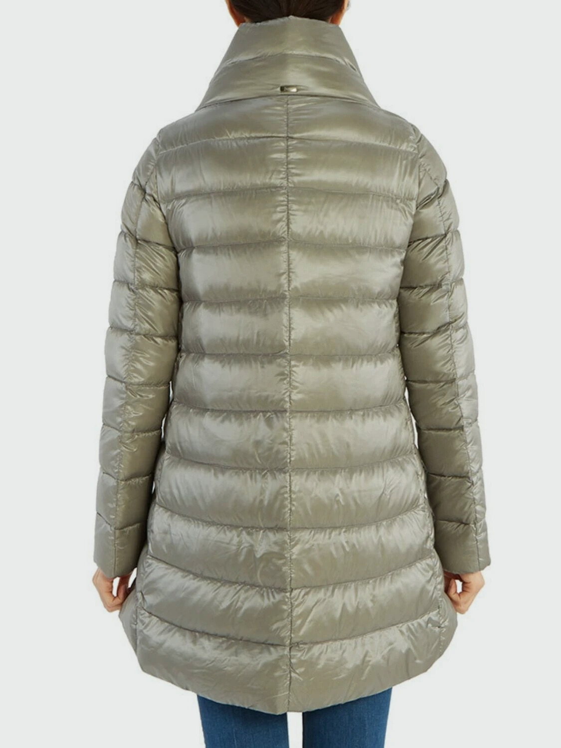 Herno-Chaqueta de nylon rellena de plumas, Amelia Gris