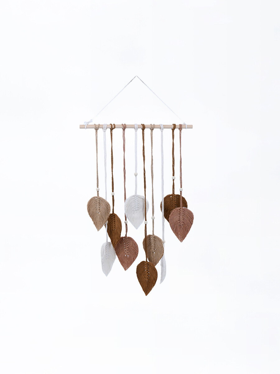MACRAME HOJAS - BEIGE 