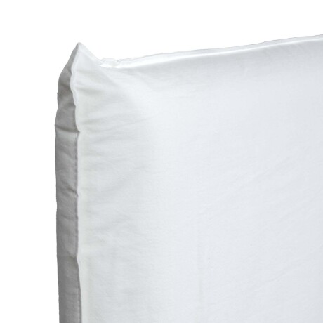 RESPALDO CON FUNDA KING ALGODON BLANCO MAIA