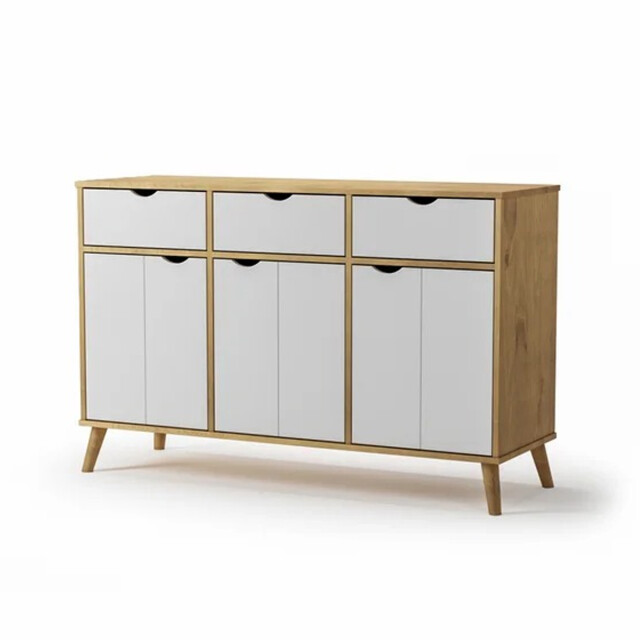 Buffet aparador en madera maciza BLANCO
