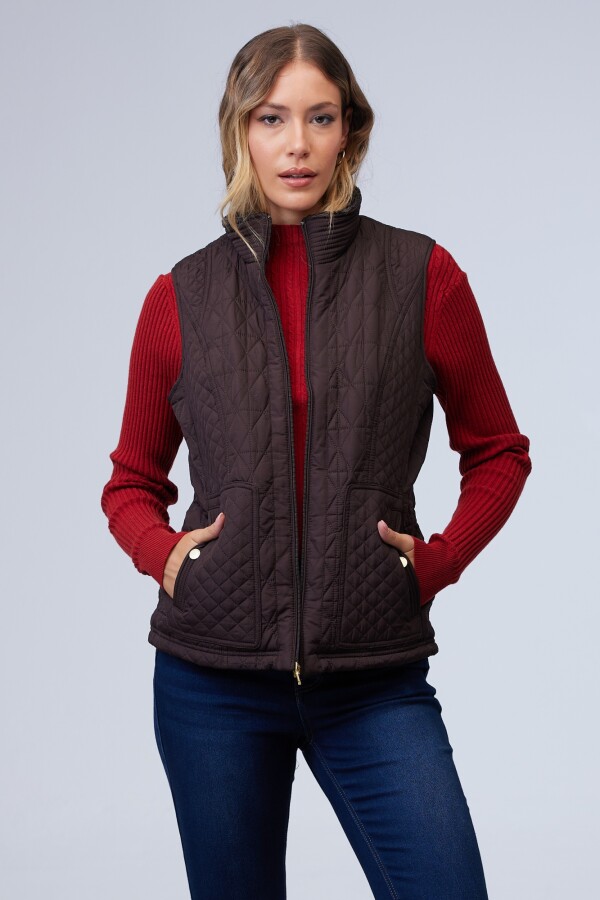 Chaleco Capitoneado MARRON