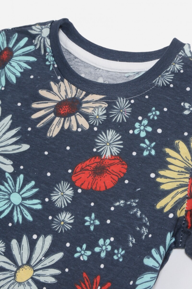 Remera margaritas AZUL MARINO