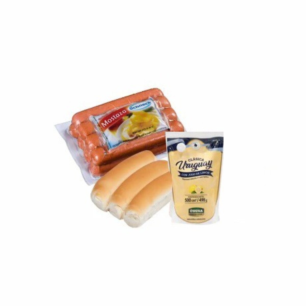 24 Panchos + 24 Pan De Viena + Mayonesa 500g 