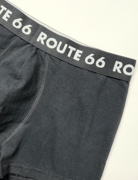 Boxer de algodon con lycra liso Fresh Negro