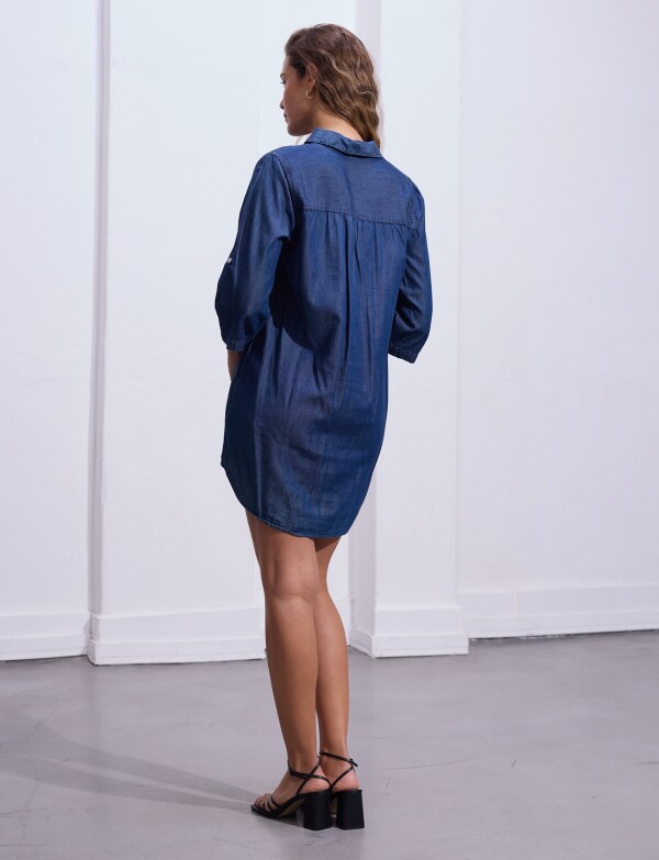 Vestido Tencel JEAN OSCURO