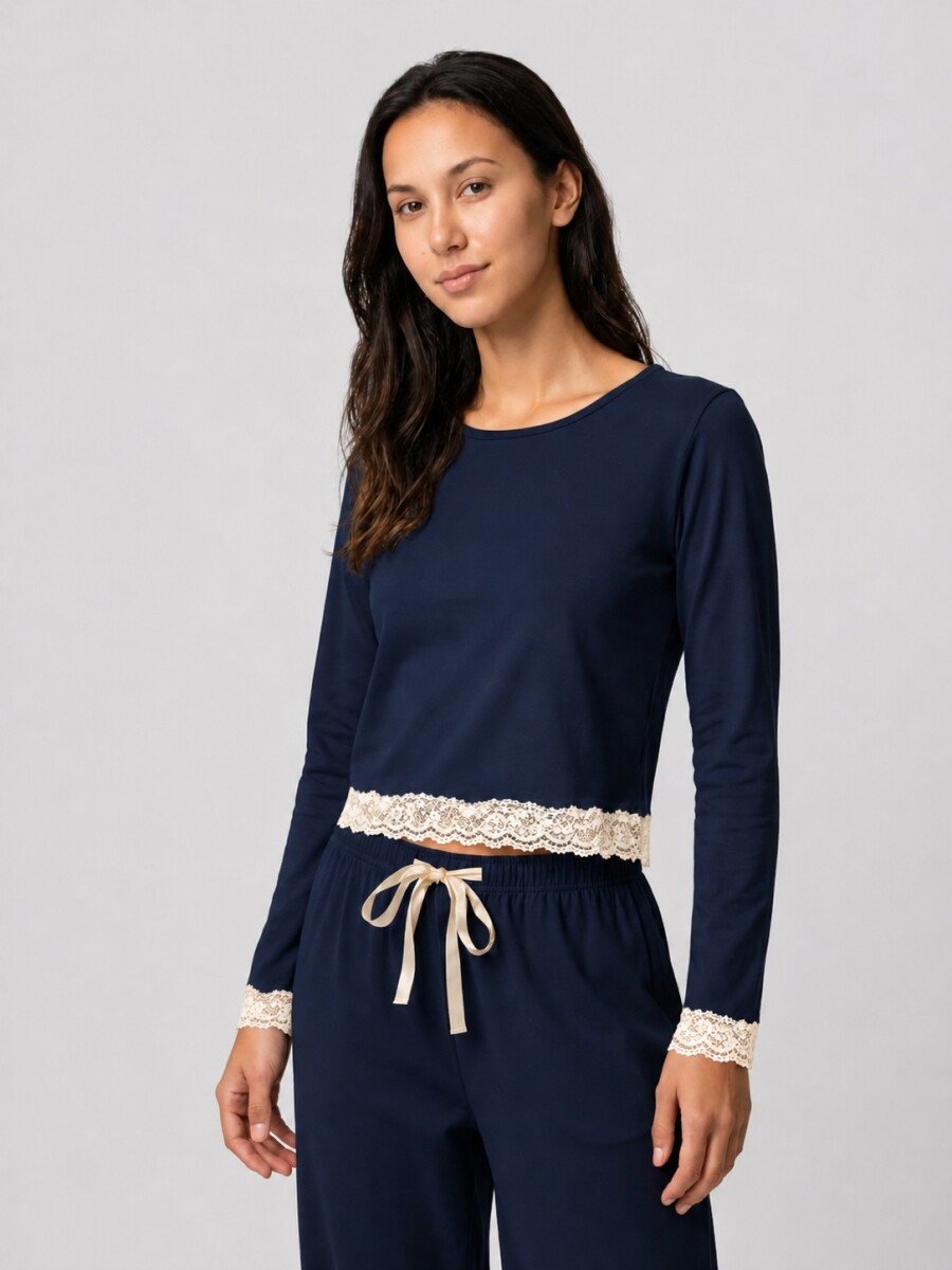 Pijama Uma - Azul Marino 