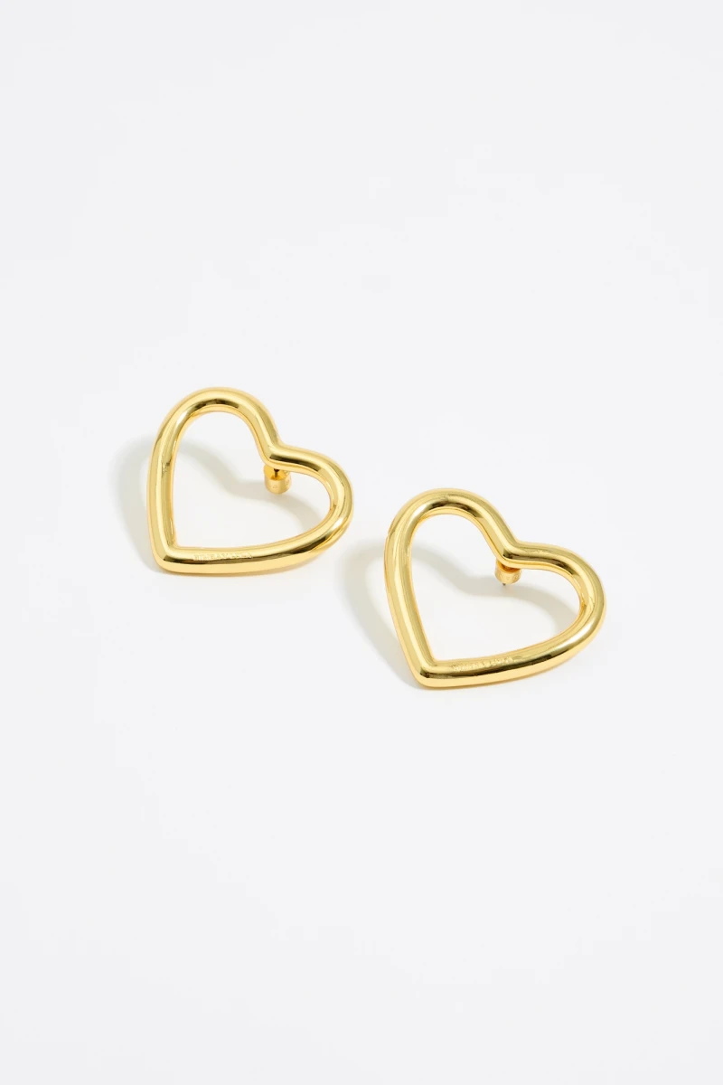 PENDIENTES CORAZÓN GRANDE Oro