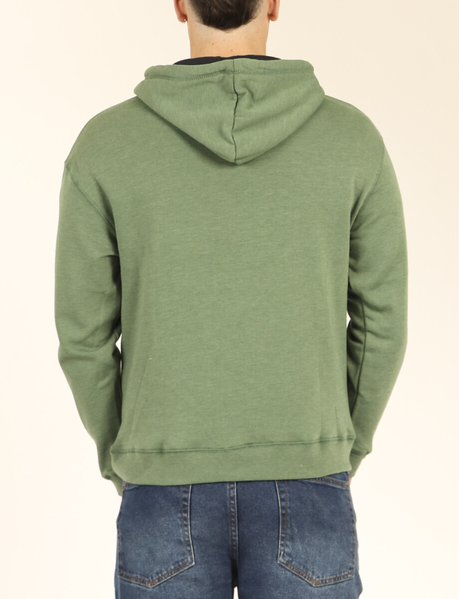 470914 SWEATER CANGURO HARRY Verde Claro Melange