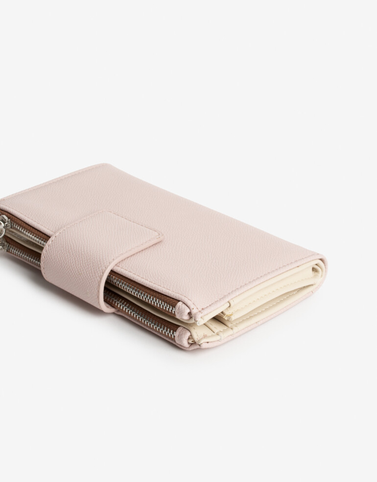 Ficheros Billetera Fichero Con Solapa - Rosa Claro