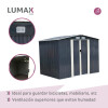 Caseta Galpon Jardin Lumax cumbria Gris Oscuro 204x270x206 Caseta Galpon Jardin Lumax cumbria Gris Oscuro 204x270x206