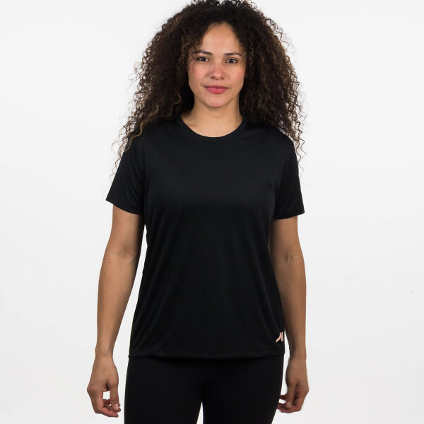 Austral Ladies Crew Neck Tshirt - Black Negro