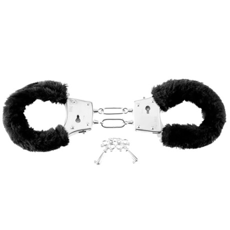 Esposas Beginner's Furry Cuffs Fetish Negro Esposas Beginner's Furry Cuffs Fetish Negro
