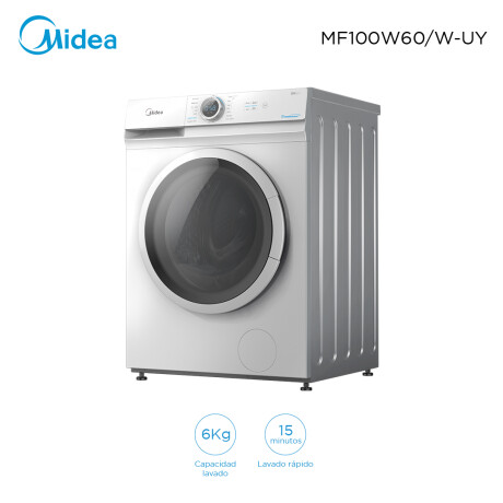 Lavarropas carga frontal 6Kg Midea MF100W60/W-UY 001