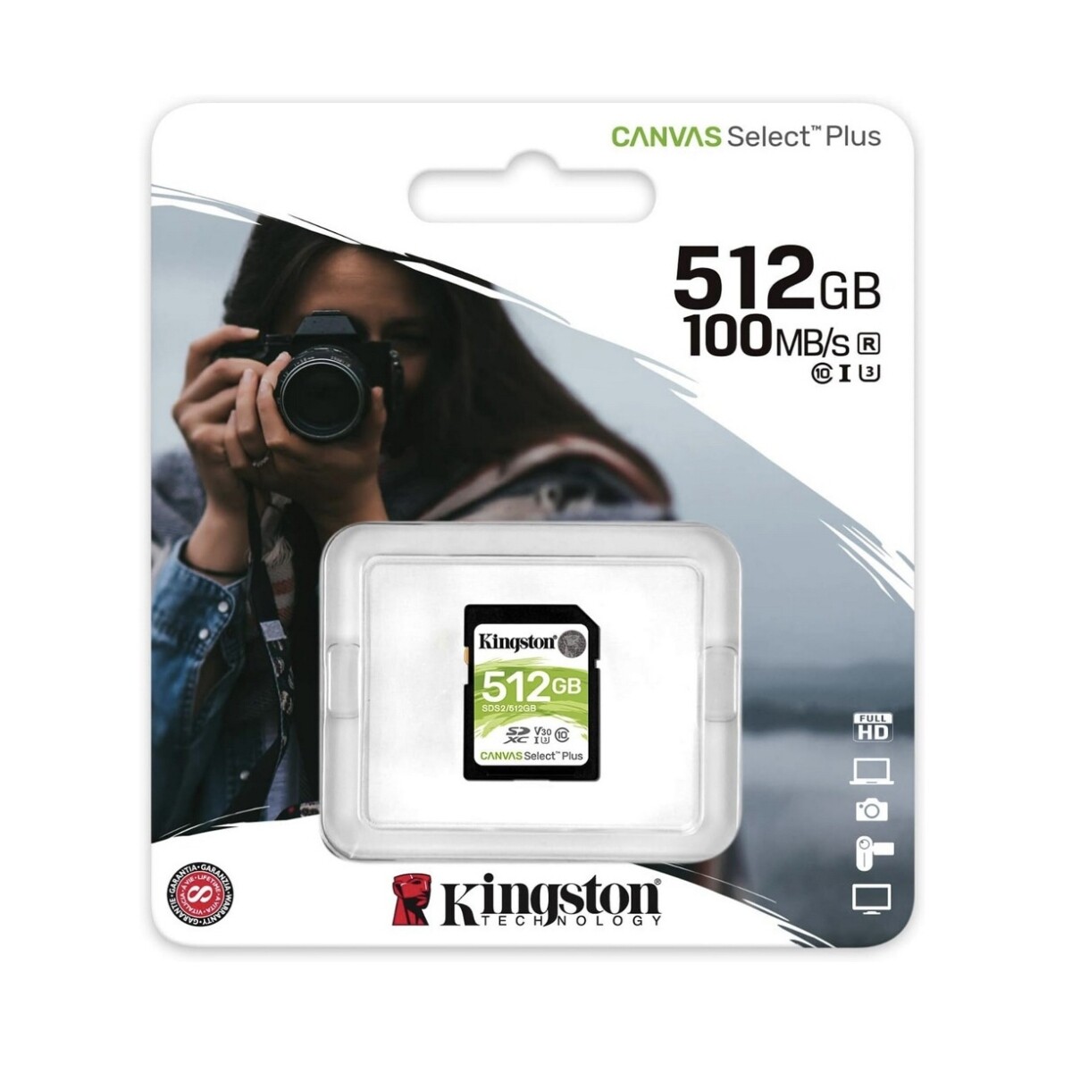 Memoria Microsd Kingston Select Plus 512GB Clase 10 