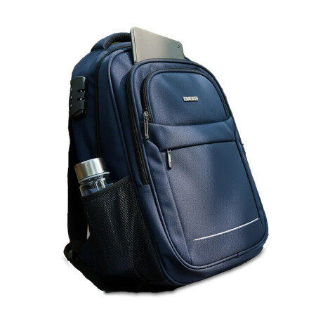 Mochila Sport 18" Para Notebook Candado Integrado Reforzada Azul