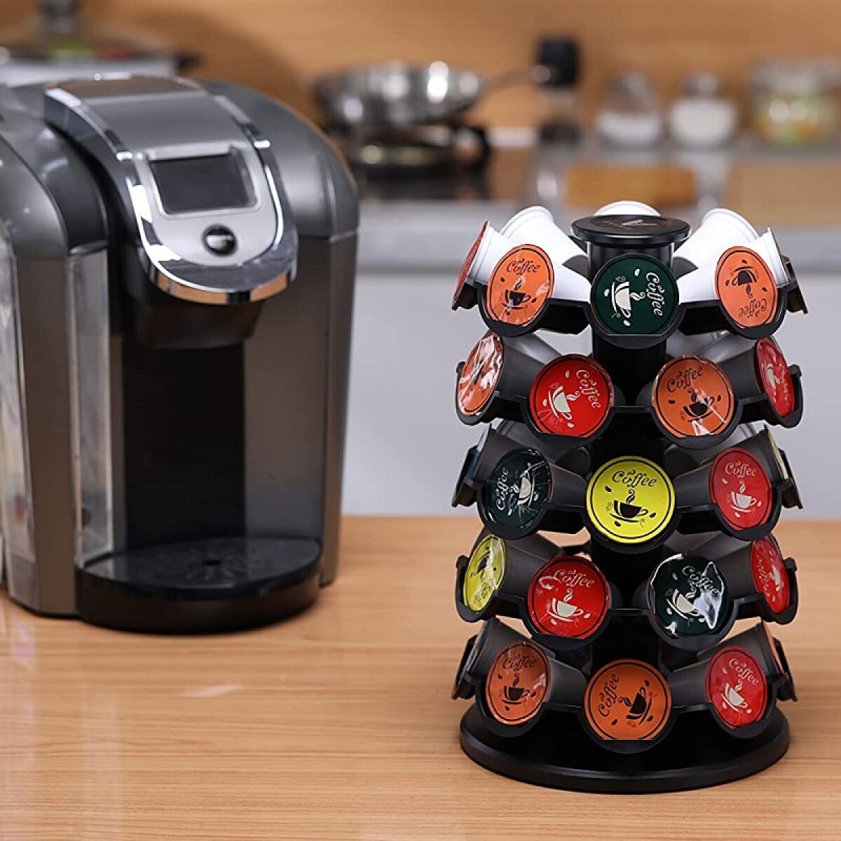 Soporte para 30 capsulas de café Nespresso giratorio 