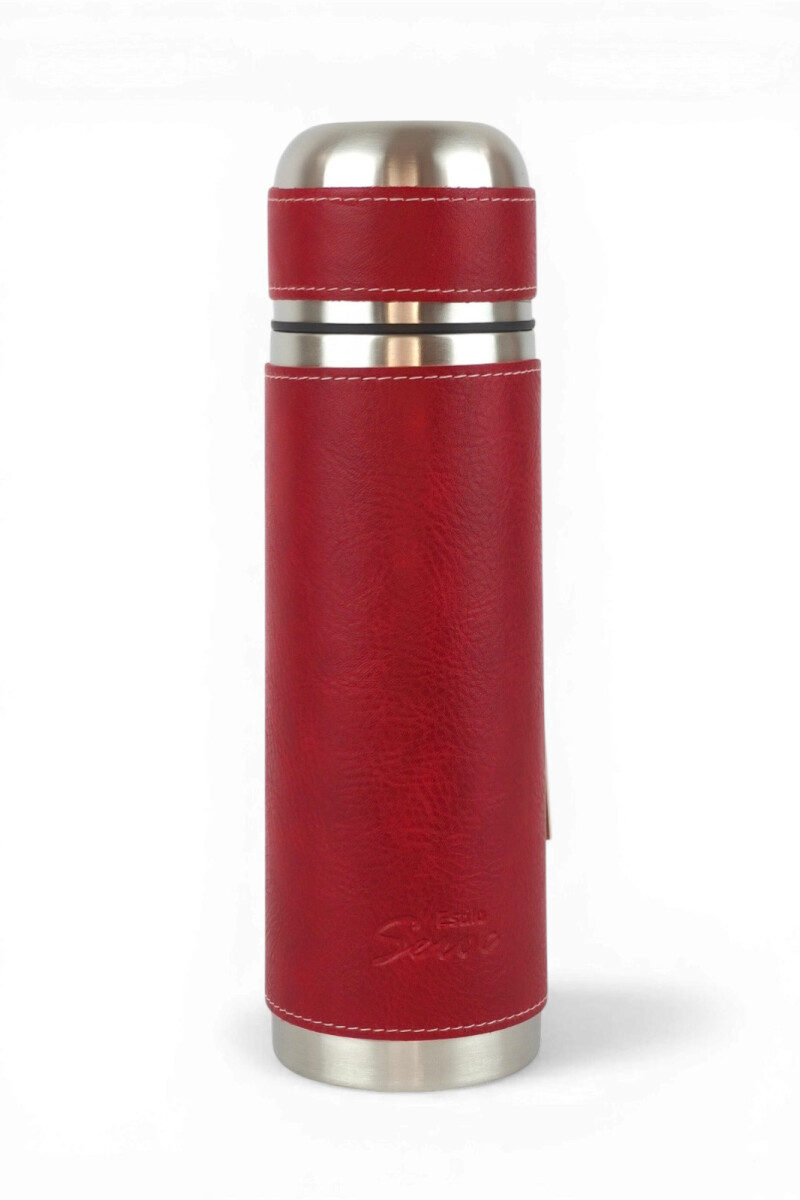 Termo de acero forrado 500 ml Rojo