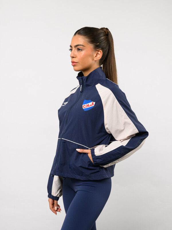 Campera Brisa Nacional Mujer Azul Marino, Rosado, Blanco