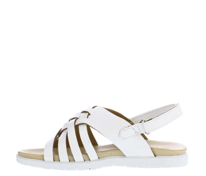 Sandalias de Niña MINI Miss Carol MAIA trenzada Blanco