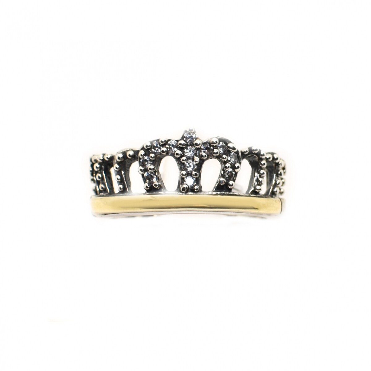 Anillo en Oro y Plata 925 con Zirconias 