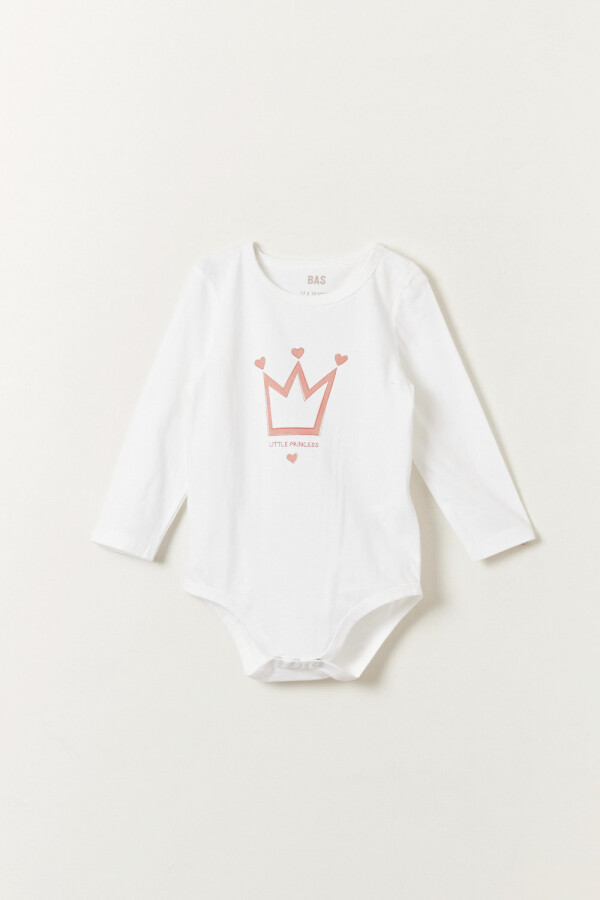 Body estampa Princesa Blanco