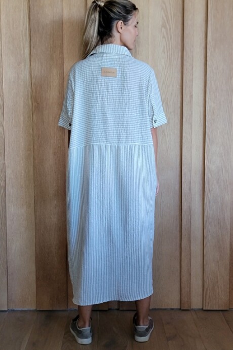 Túnica Costa Lino Raya Beige