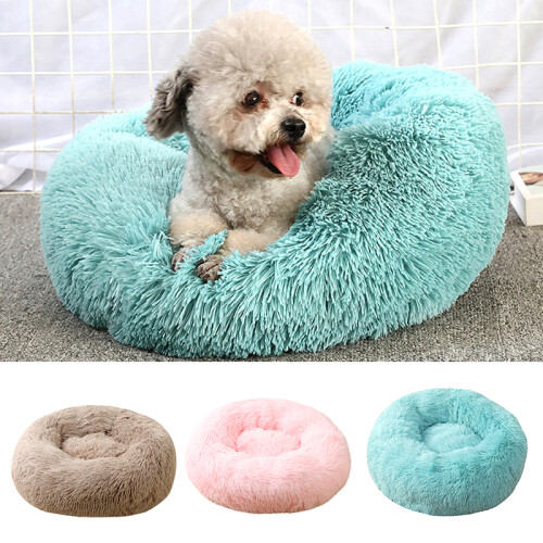 Cama Nido Circular Para Mascotas - No Desmontable Rosa
