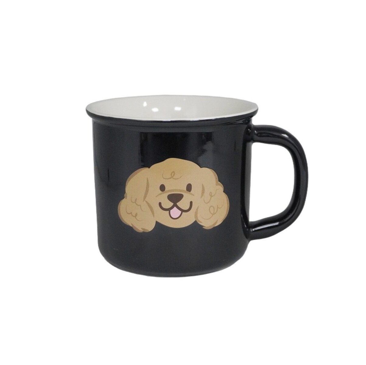 Taza cerámica animales 390ml - negro 