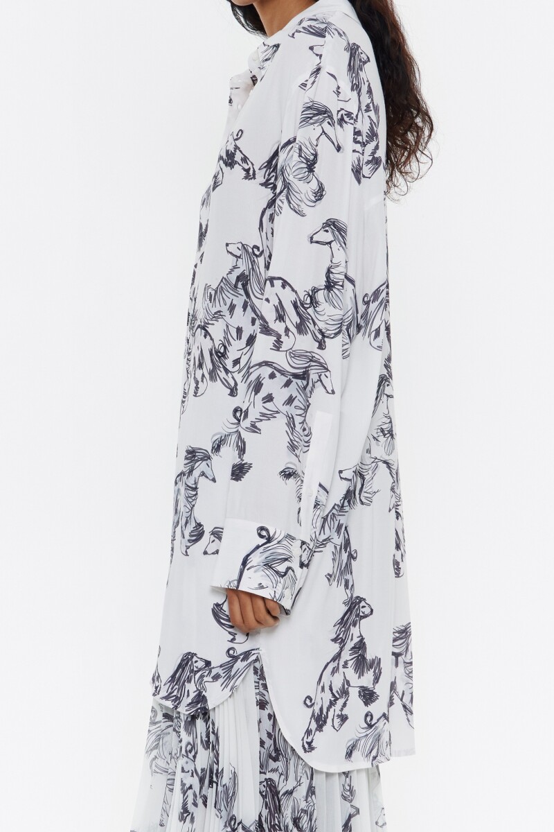 CAMISA LARGA GALGO Gris