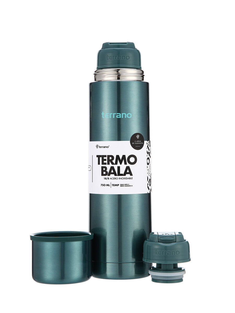 Termo Bala 750ML Metalizado - Verde Metalizado 